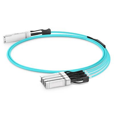 100g QSFP28 a 4x25g SFP28 AOC 100G QSFP28 Cable óptico activo CE FCC 1-100 M