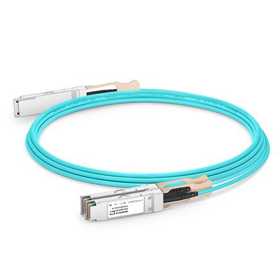 200g QSFP56 a 2x 100g QSFP28 Cable óptico activo (AOC), 1M -20 M